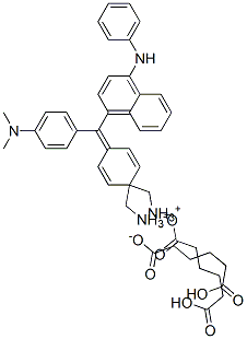 [4-[[4-anilino-1-naphthyl][4-(dimethylamino)phenyl]methylene]cyclo-2,5-hexadien-1-ylidene]dimethylammonium hydrogen adipate 구조식 이미지