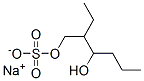 나트륨2-에틸-3-히드록시헥실황산염 구조식 이미지