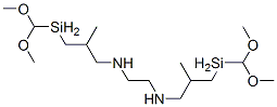 N,N'-비스[3-(디메톡시메틸실릴)-2-메틸프로필]에틸렌디아민 구조식 이미지