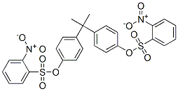 isopropylidenedi-p-phenylene bis(2-nitrobenzenesulphonate) Structure