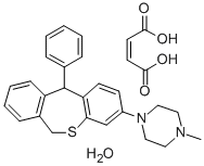 피페라진,1-(6,11-디하이드로-11-페닐디벤조(b,e)티에핀-3-일)-4-메틸-,(Z)-2-부텐디오에이트(1:1),수화물 구조식 이미지