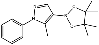 5-METHYL-1-PHENYL-4-(4,4,5,5-TETRAMETHYL-1,3,2-DIOXABOROLAN-2-YL)-1H-PYRAZOLE Structure