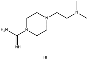 4-[2-(DIMETHYLAMINO)ETHYL]PIPERAZINE-1-CARBOXIMIDAMIDE HYDROIODIDE 구조식 이미지