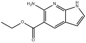 1H-피롤로[2,3-b]피리딘-5-카르복실산,6-aMino-,에틸에스테르 구조식 이미지