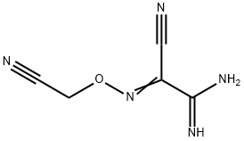 Ethanimidamide,  2-cyano-2-[(cyanomethoxy)imino]- Structure