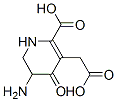 3-Pyridineacetic  acid,  5-amino-2-carboxy-1,4,5,6-tetrahydro-4-oxo- Structure