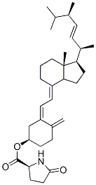 9,10-secoergosta-5(Z),7(E),10(19),22(E)-tetraen-3beta-yl 5-oxo-L-prolinate 구조식 이미지