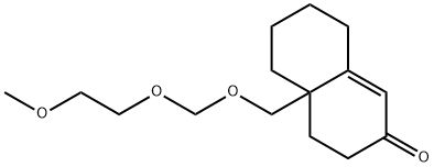 2(3H)-Naphthalenone, 4,4a,5,6,7,8-hexahydro-4a-[[(2-methoxyethoxy)methoxy]methyl]- Structure