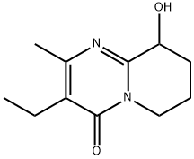 3-Ethyl-6,7,8,9-tetrahydro-9-hydroxy-2-Methyl-4H-pyrido[1,2-a]pyriMidin-4-one 구조식 이미지