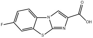 7-FLUORO-BENZO[D]IMIDAZO[2,1-B]THIAZOLE-2-CARBOXYLIC ACID Structure