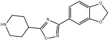 4-[3-(1,3-BENZODIOXOL-5-YL)-1,2,4-OXADIAZOL-5-YL]PIPERIDINE
 Structure