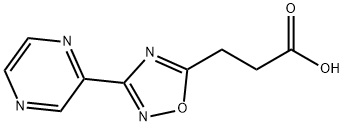 3-(3-PYRAZIN-2-YL-1,2,4-OXADIAZOL-5-YL)PROPANOICACID
 구조식 이미지