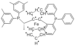 (S)-1-{(S)-2-[2-(디페닐포스피노)페닐]페로세닐}에틸디(3,5-자일릴)포스핀 구조식 이미지