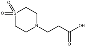 1-DIOXIDE-4-티오모르폴린프로판산 구조식 이미지