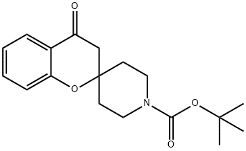 4-OXO-2-SPIRO(N-BOC-피페리딘-4-YL)-벤조피란 구조식 이미지