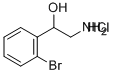 2-AMINO-1-(2-BROMO-PHENYL)-ETHANOL HYDROCHLORIDE Structure