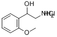 2-AMINO-1-(2-METHOXY-PHENYL)-ETHANOL HCL 구조식 이미지