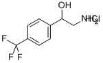 2-아미노-1-(4-트리플루오로메틸페닐)에탄올염산염 구조식 이미지