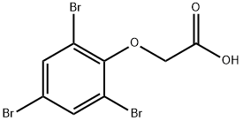 2-(2,4,6-tribromophenoxy)acetic acid 구조식 이미지