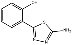 페놀,2-(5-아미노-1,3,4-티아디아졸-2-일)- 구조식 이미지