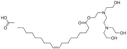 2-[[2-[bis(2-hydroxyethyl)amino]ethyl](2-hydroxyethyl)amino]ethyl oleate monoacetate 구조식 이미지