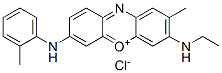 3-(ethylamino)-2-methyl-7-[(o-tolyl)amino]phenoxazin-5-ium chloride  구조식 이미지