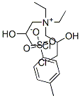 bis(3-chloro-2-hydroxypropyl)diethylammonium toluene-p-sulphonate Structure