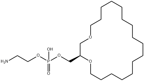 2-aminoethyl (R)-1,4-dioxacycloicos-2-ylmethyl hydrogen phosphate Structure