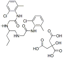 bis[2-(butylamino)-N-(2-chloro-6-methylphenyl)acetamide] 2-hydroxypropane-1,2,3-tricarboxylate 구조식 이미지