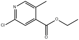 2-클로로-5-메틸피리딘-4-카르복실산에틸에스테르 구조식 이미지