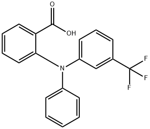 벤조산,2-[페닐[3-(트리플루오로메틸)페닐]아미노]- 구조식 이미지