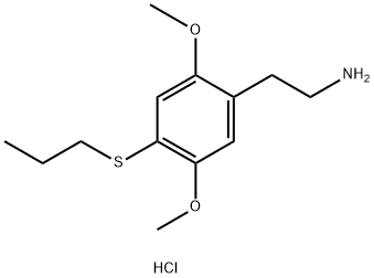 2,5-DIMETHOXY-4-(PROPYLTHIO)BENZENEETHANAMINE, YDROCHLORIDE Structure