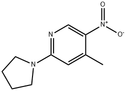 4-METHYL-5-NITRO-2-(1-PYRROLIDINYL)PYRIDINE Structure