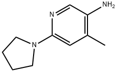5-AMINO-4-METHYL-2-(1-PYRROLIDINYL)PYRIDINE Structure