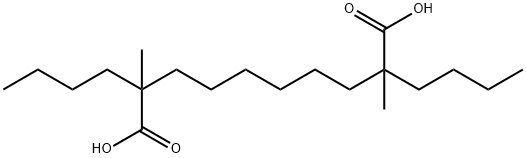 2,9-Dibutyl-2,9-dimethyldecanedioic acid Structure