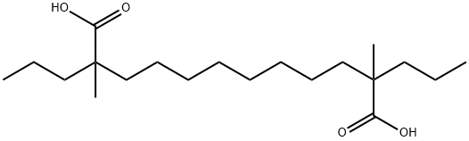 Dodecanedioic acid, 2,11-dimethyl-2,11-dipropyl- 구조식 이미지