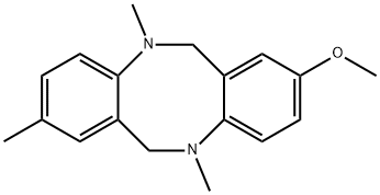 2-METHOXY-5,8,11-TRIMETHYL-5,6,11,12-TETRAHYDRO-DIBENZO[B,F][1,5]DIAZOCINE Structure