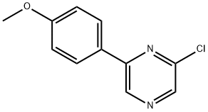 2-CHLORO-6-(4-METHOXY-PHENYL)-PYRAZINE Structure
