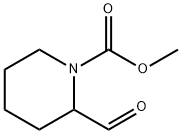 1-Piperidinecarboxylic  acid,  2-formyl-,  methyl  ester Structure