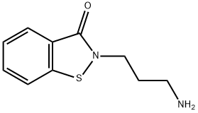 2-(3-aminopropyl)-1,2-benzisothiazol-3(2H)-one 구조식 이미지