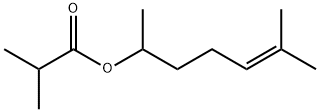 1,5-dimethylhex-4-enyl isobutyrate 구조식 이미지