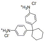 4,4'-cyclohexylidenedianilinium dichloride  Structure