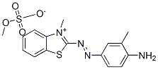 2-[(4-amino-m-tolyl)azo]-3-methylbenzothiazolium methyl sulphate Structure