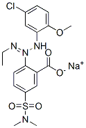 sodium 2-[3-(5-chloro-2-methoxyphenyl)-1-ethyltriazen-2-yl]-5-[(dimethylamino)sulphonyl]benzoate Structure