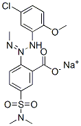 sodium 2-[3-(5-chloro-2-methoxyphenyl)-1-methyltriazen-2-yl]-5-[(dimethylamino)sulphonyl]benzoate Structure