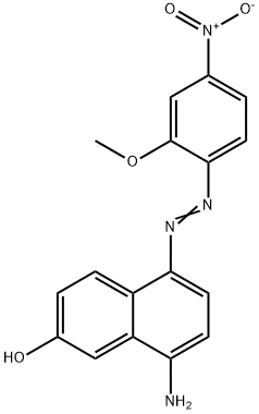 8-amino-5-[(2-methoxy-4-nitrophenyl)azo]-2-naphthol 구조식 이미지