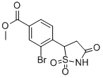 METHYL 3-BROMO-4-(1,1-DIOXIDO-3-OXOISOTHIAZOLIDIN-5-YL)BENZOATE Structure