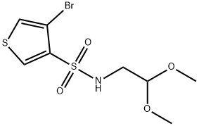 4-브로모-티오펜-3-설폰산(2,2-디메톡시-에틸)-아미드 구조식 이미지