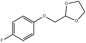 2-(4-플루오로-페녹시메틸)-[1,3]디옥솔란 구조식 이미지