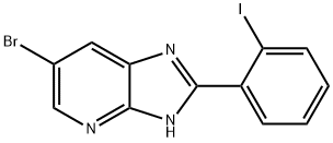 6-BROMO-2-(2-IODO-PHENYL)-3H-IMIDAZO[4,5-B]PYRIDINE 구조식 이미지